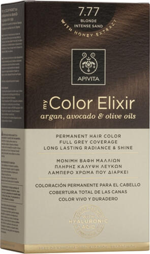 Apivita My Color Elixir Βαφή Μαλλιών 7.77 Ξανθό Έντονο Μπεζ