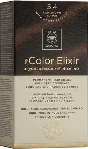 Apivita My Color Elixir 5.4 Καστανό Ανοιχτό Χάλκινο 125ml