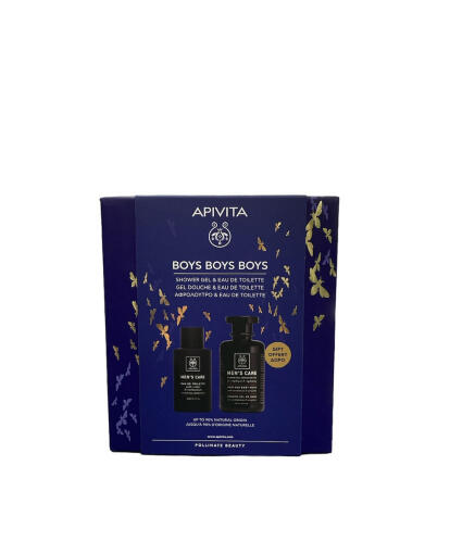 Apivita Promo Boys Boys Boys Eau De Toilette Με Κέδρο & Κάρδαμο, 100ml & Σαμπουάν - Αφρόλουτρο, 250ml