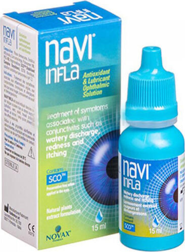 Novax Pharma Navi Infla Οφθαλμικές Σταγόνες 15ml