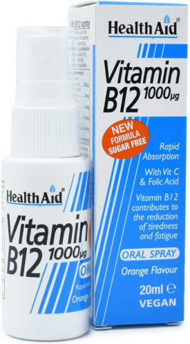 Health Aid Vitamin B12 Βιταμίνη 1000mcg Πορτοκάλι 20ml