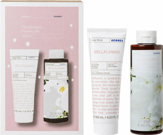 Korres Promo The Women’s Flowery Set-Bellflower Αφρόλουτρο, 250ml & Ενυδατικό Γαλάκτωμα Σώματος, 125ml