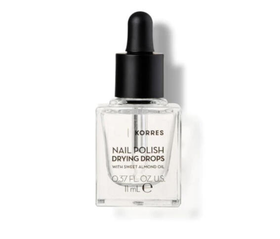 Korres Nail Polish Dry Drops, Σταγόνες Για Στέγνωμα Βερνικιού Με Αμυγδαλέλαιο 11ml