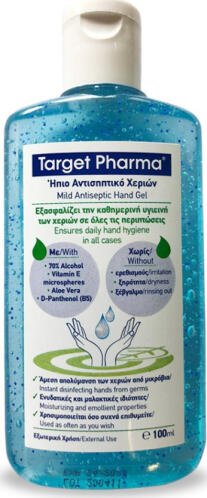 Target Pharma Ήπιο Αντισηπτικό Χεριών Gel 100ml