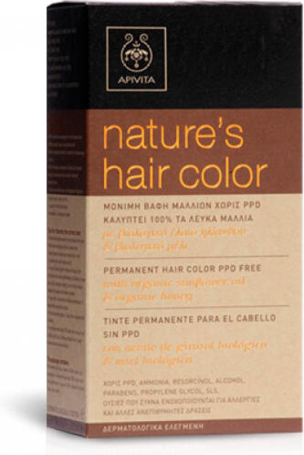 Apivita Nature's Hair Color Βαφή Μαλλιών για 100% Κάλυψη Απόχρωση N 5,65 - Μαονί, 50ml