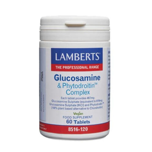 Lamberts Glucosamine & Phytodroitin Complex Συμπλήρωμα για την Υγεία των Αρθρώσεων 60 ταμπλέτες