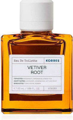 Korres Eau De Toilette Vetiver Root Ανδρικό Άρωμα 50ml