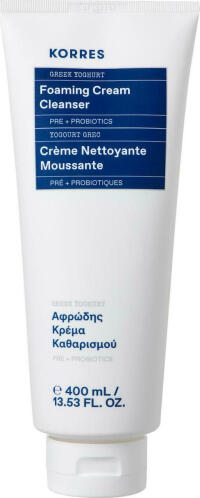 Korres Greek Yoghurt Foaming Cream Cleanser Αφρώδης Κρέμα Καθαρισμού Προσώπου Με Ελληνικό Γιαούρτι 400ml