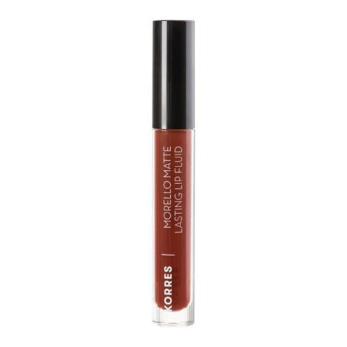 Korres Morello Matte Lasting Lip Fluid Υγρό Κραγιόν Μεγάλης Διάρκειας Για Τέλειο Ματ Αποτέλεσμα 60 Chestnut 3.4ml