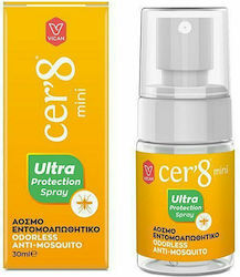 Vican Cer’8 Ultra Protection Άοσμη Εντομοαπωθητική Λοσιόν σε Spray Κατάλληλη για Παιδιά 30ml