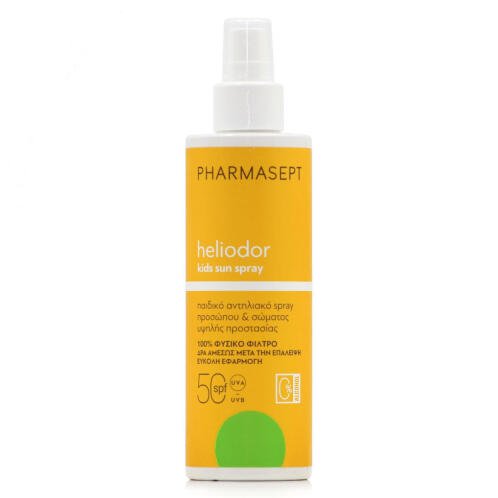 Pharmasept Αδιάβροχο Παιδικό Αντηλιακό Spray Heliodor SPF50 165ml