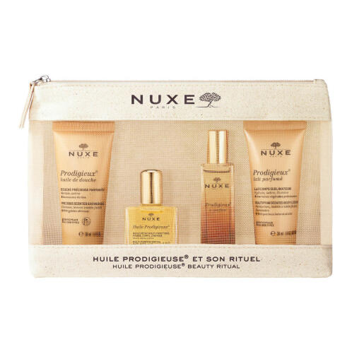 Nuxe Huile Prodigieuse Beauty Ritual Σετ Περιποίησης για Ενυδάτωση & Λάμψη με Αφρόλουτρο , Κρέμα Σώματος & Λάδι Μαλλιών 30ml