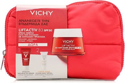 Vichy Promo Liftactiv B3 Specialist Αντιγηραντικη Κρεμα Ημερας Spf50 50ml & Liftactiv Specialist B3 Serum 5ml & Αντηλιακο Προσωπου Capital Soleil Uv Age Daily Spf50+