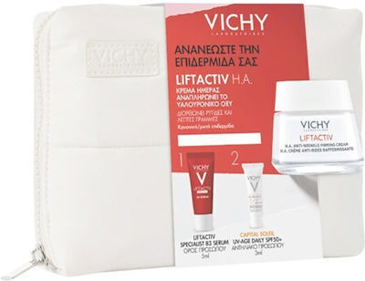 Vichy Liftactiv H.a. Σετ Περιποίησης για Αντιγήρανση , Λάμψη & Σύσφιξη με Serum , Κρέμα Προσώπου & Νεσεσέρ 50ml