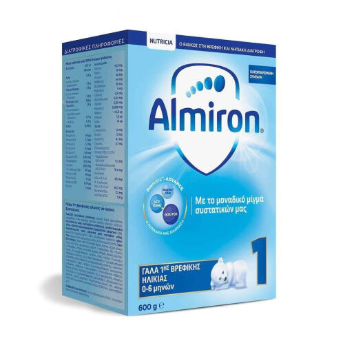 Nutricia Almiron 1 Γάλα 1ης Βρεφικής Ηλικίας από 0-6 μηνών 600gr