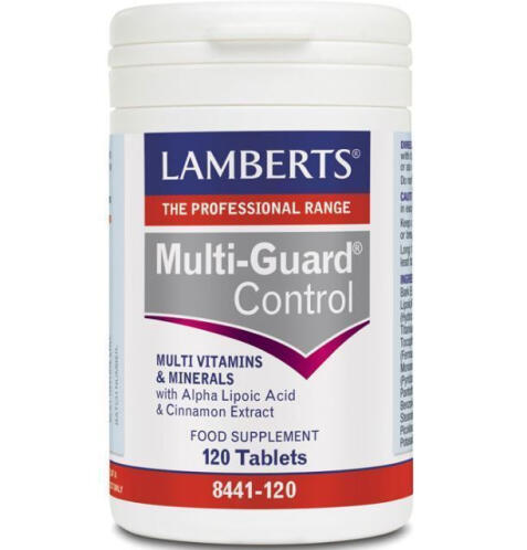 Lamberts Multi-Guard Control 120tabs | Πολυβιταμίνη με Βιταμίνες, Ιχνοστοιχεία, Μέταλλα & Κανέλλα