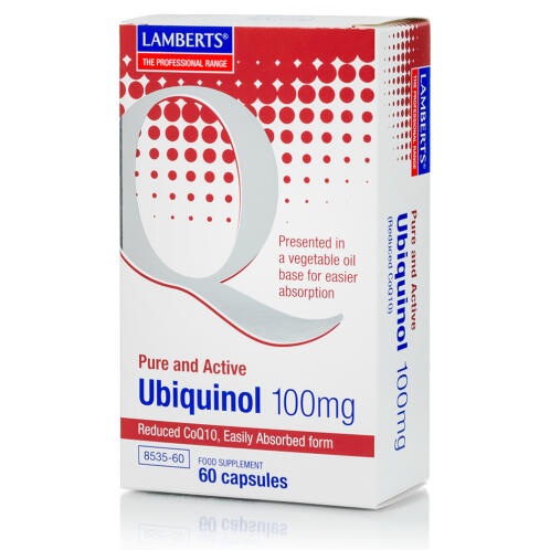 Lamberts Ubiquinol 100mg, Ενεργός Μορφή του Συνενζύμου Q10 (ουμπικινόνη) 60 Caps