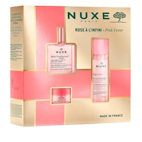 Nuxe Σετ Florale Ξηρό Λάδι για Πρόσωπο Σώμα & Μαλλιά 50ml 3-in-1 Soothing Micellar Water Καθαρισμού για Πρόσωπο & Μάτια 100ml & Lip Balm Βάλσαμο Χειλιών 15gr Huile Prodigieuse