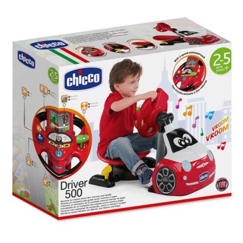 Chicco Fiat 500 σύστημα οδήγησης