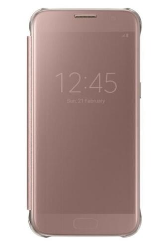 Samsung Clear View Cover Galaxy S7 Pink Gold