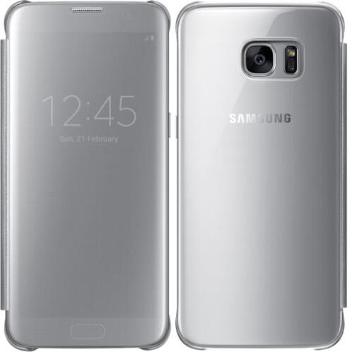 Samsung Clear View Cover Galaxy S7 Edge Silver