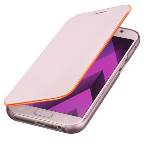 Samsung Case Neon Flip Cover Galaxy A5 2017 Pink