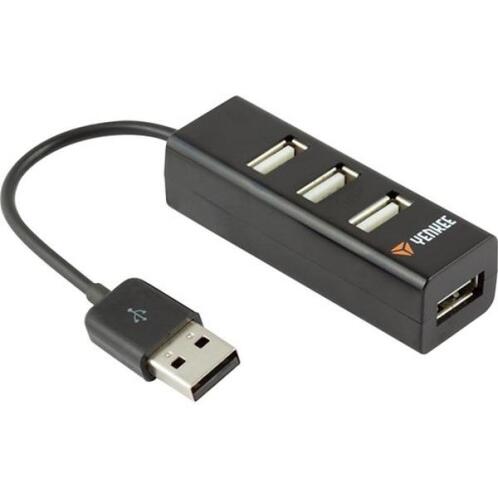 Yenkee USB 2.0 Hub 4 Θέσεων Μαύρο YHB 4001BK