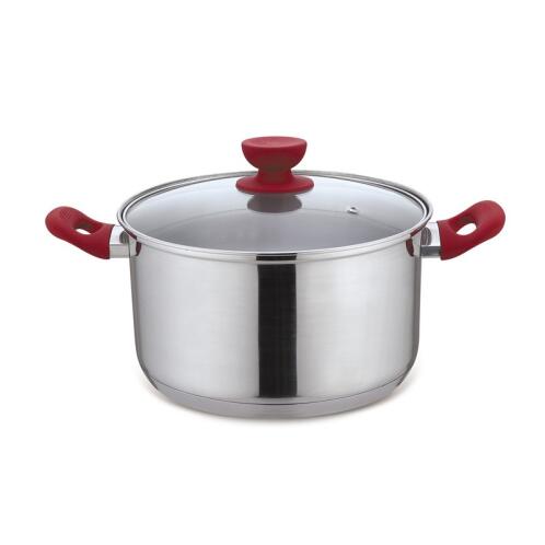 Izzy Κατσαρόλα Με Καπάκι 24cm Cucina Rossa 826 Inox