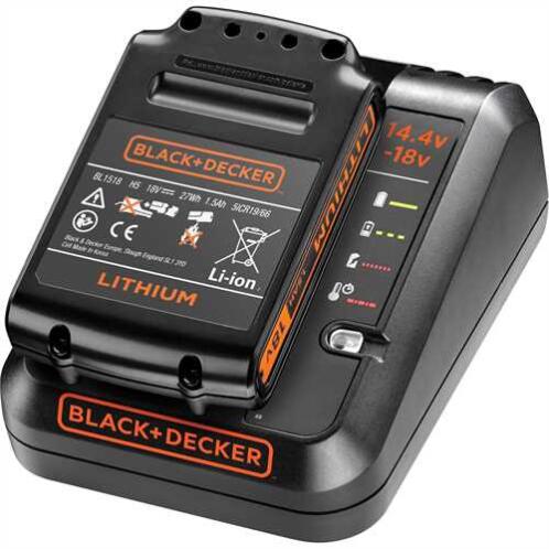 Black+Decker 1Α φορτιστής + 1.5ah μπαταρία BDC1A15-QW