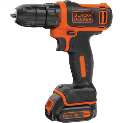 Black+Decker 10.8V lithium-ion δραπανοκατσάβιδο BDCDD12-QW