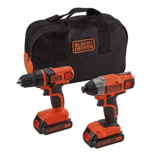 Black+Decker 18V δραπανοκατσάβιδο + παλμικό κατσαβίδι BDCDDIM18B-QW