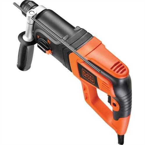 Black+Decker 800W ηλεκτροπνευματικό πιστολέτο 2,2j, tσοκ sds-plus, ανάστροφη, κασετίνα, 2 τρυπάνια, καλέμι, τσοκ KD985KA-QS