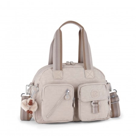 Kipling Τσάντα Χειρός Με Ιμάντα - Pastel Beige Defea