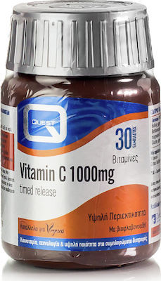 Quest Vitamin C Timed Release 1000mg Βιταμίνη για Ενέργεια & Ανοσοποιητικό 1000mg 30 ταμπλέτες