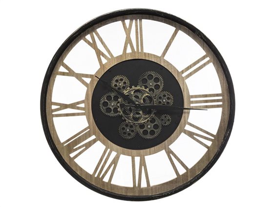 Αναλογικό ρολόι τοίχου κατάλληλο για διακόσμηση με διάμετρο 57 cm