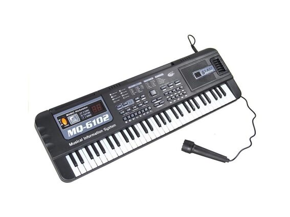 Electronic Keyboard Αρμόνιο 61 Πλήκτρων με Αυτόματες Συγχορδίες , 54x17x6cm