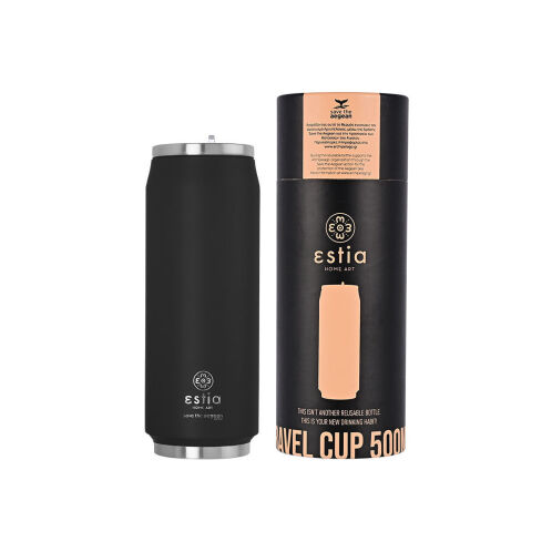 Estia Coffee flask Save the Aegean Black matte 500ml