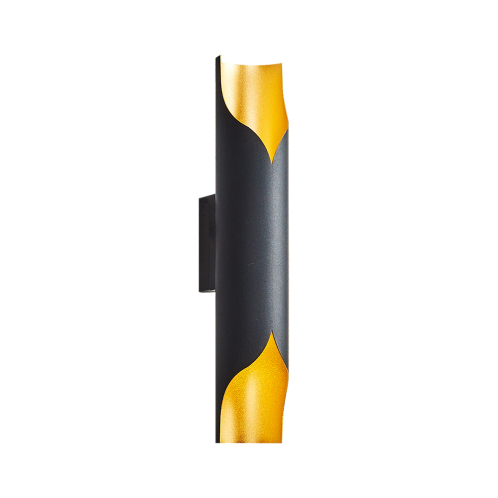 Artelibre Φωτιστικό Τοίχου Mocko Δίφωτο Μαύρο/Χρυσό Μέταλλο/Αλουμίνιο 8x40x11cm