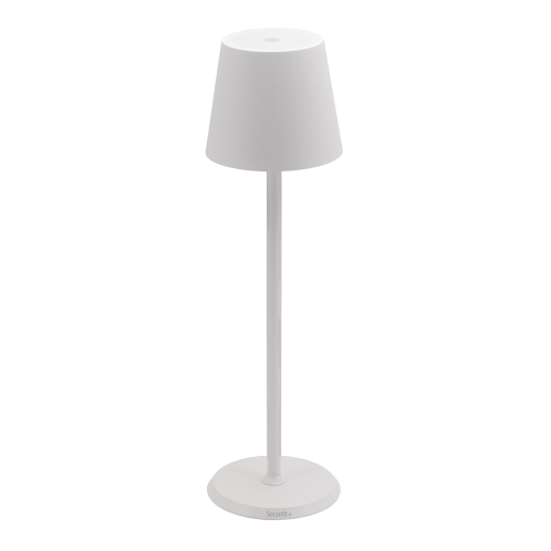 ARTELIBRE Επιτραπέζιο Φωτιστικό LED Φορητό FELINE Λευκό Αλουμίνιο 11x11x37.5cm