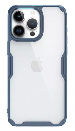 NILLKIN θήκη Nature Pro για iPhone 15 Pro διάφανη-μπλε