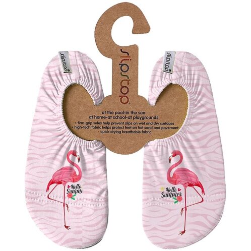 Slipstop Hello Flamingo Παιδικά Αντιολισθητικά Παντοφλάκια 1 ζευγάρι 18-20