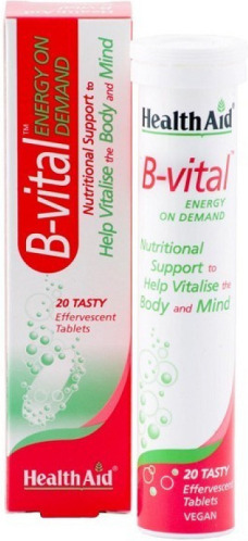Health Aid B-Vital Βιταμίνη για τα Μαλλιά & τo Δέρμα 500mg 20 αναβράζοντα δισκία